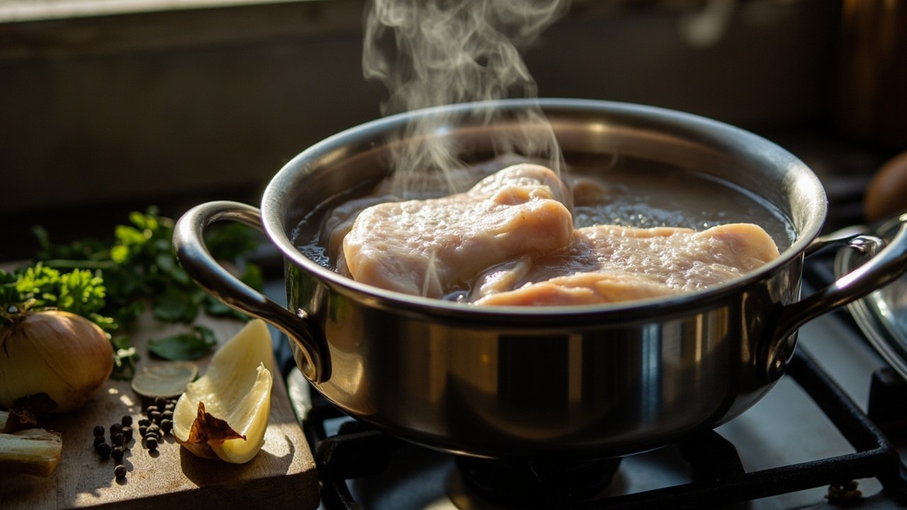 як варити філе курки