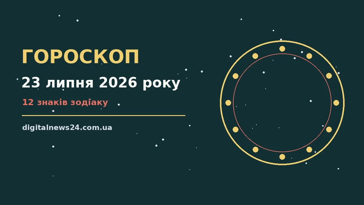 Зоряний гороскоп на 23 липня 2026 року для дванадцяти знаків зодіаку