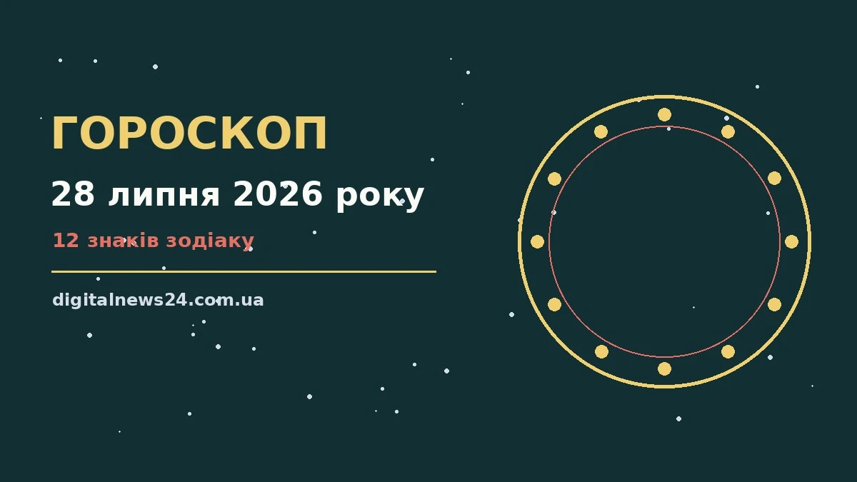 Зоряний гороскоп на 28 липня 2026 року з підказками для всіх знаків зодіаку