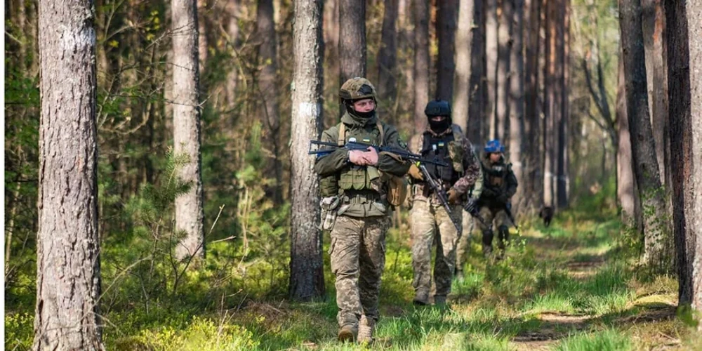 Українські військові під час наступальної операції на Олександрівському напрямку