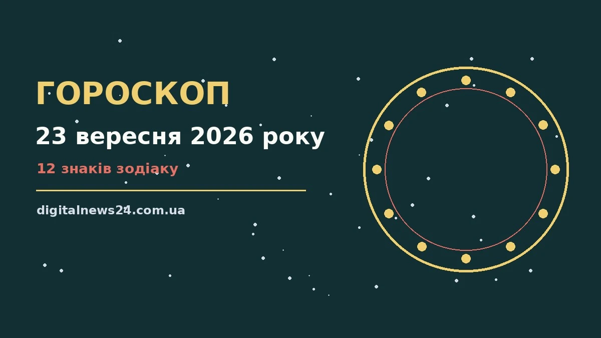 Гороскоп на 23 вересня 2026 року: підказки перед важливим кроком для грошей і кохання