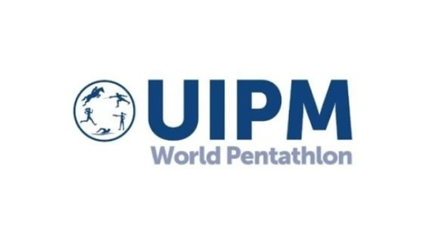 Логотип UIPM та символіка етапу Кубка світу з сучасного п'ятиборства